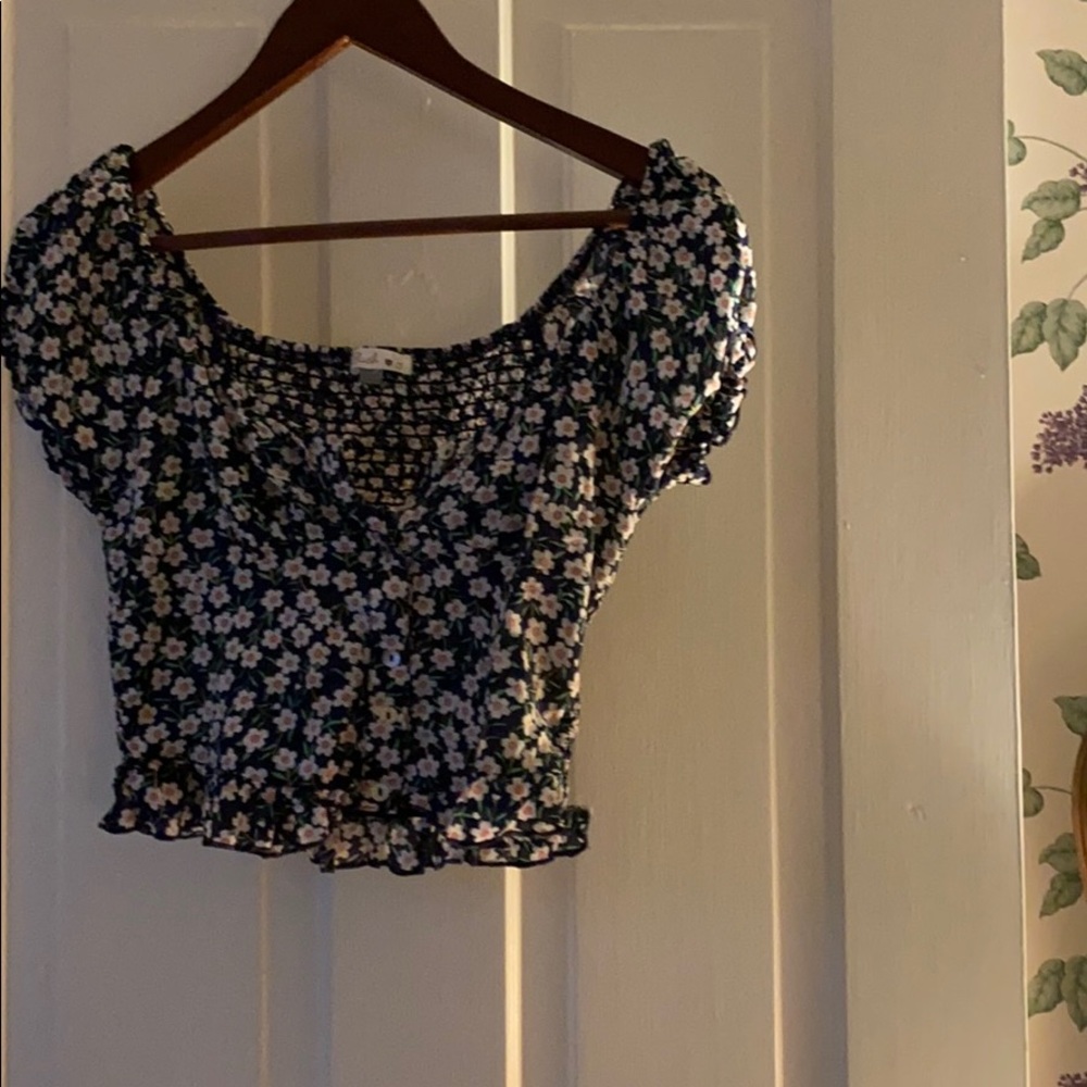 Crop Floral Shirt